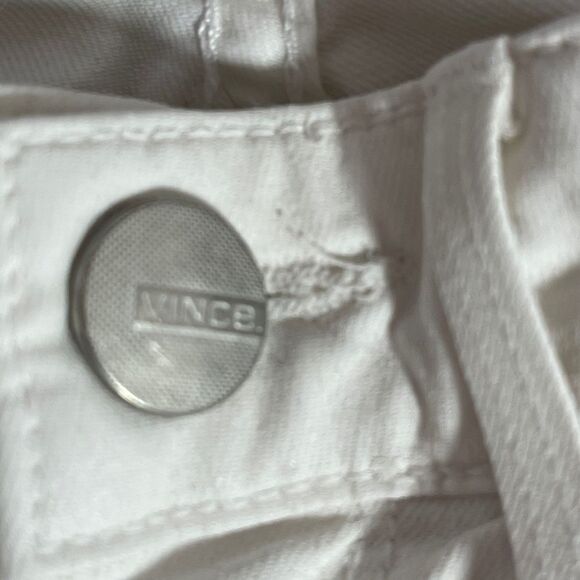 Vince 5 PocketAnkle Skinny White Jeans Sz 25 - Picture 6 of 11